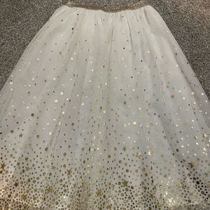 Cat and Jack gold sparkle long skirt